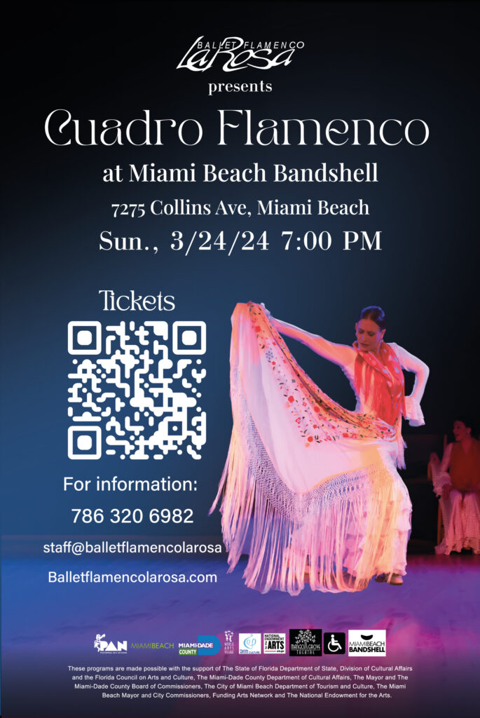 Cuadro Flamenco will delight with pure Flamenco music and dance, in a range of rhythms and styles that will take you through dramatic, soulful, joyous, sensual and passionate moods with powerful vocals, electrifying footwork, and all of the grace and beauty that has made Flamenco an inspiration to writers, poets musicians, composers, choreographers, painters and sculptors for centuries. The excitement and power that is authentic Flamenco will have the audience also screaming “ole” and clapping with the rhythms.  Tickets https://bit.ly/cuadroflamenco